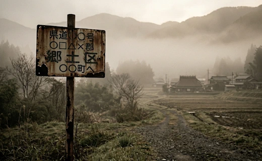 日本のどこかの郡