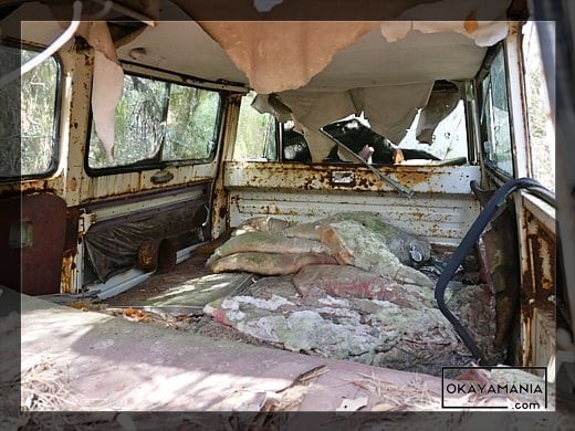 初代ボンゴの車内