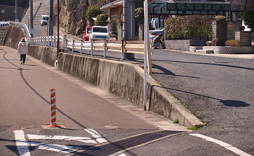 ホームの跡が良くわかる駅跡