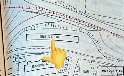 水島百棟の地図