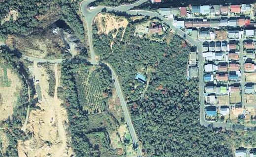 向山洋館の航空写真