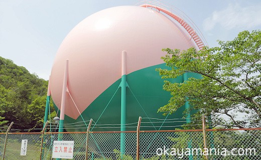 赤磐の桃のガスタンク