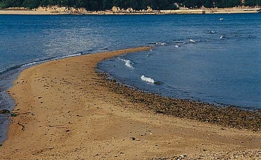 大飛島の砂洲