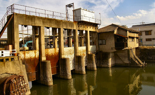今はなき水門